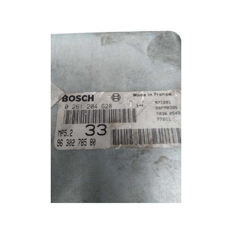 Recambio de centralita motor uce para citroen xsara berlina 1.6 referencia OEM IAM 0261204628 9630278580 33