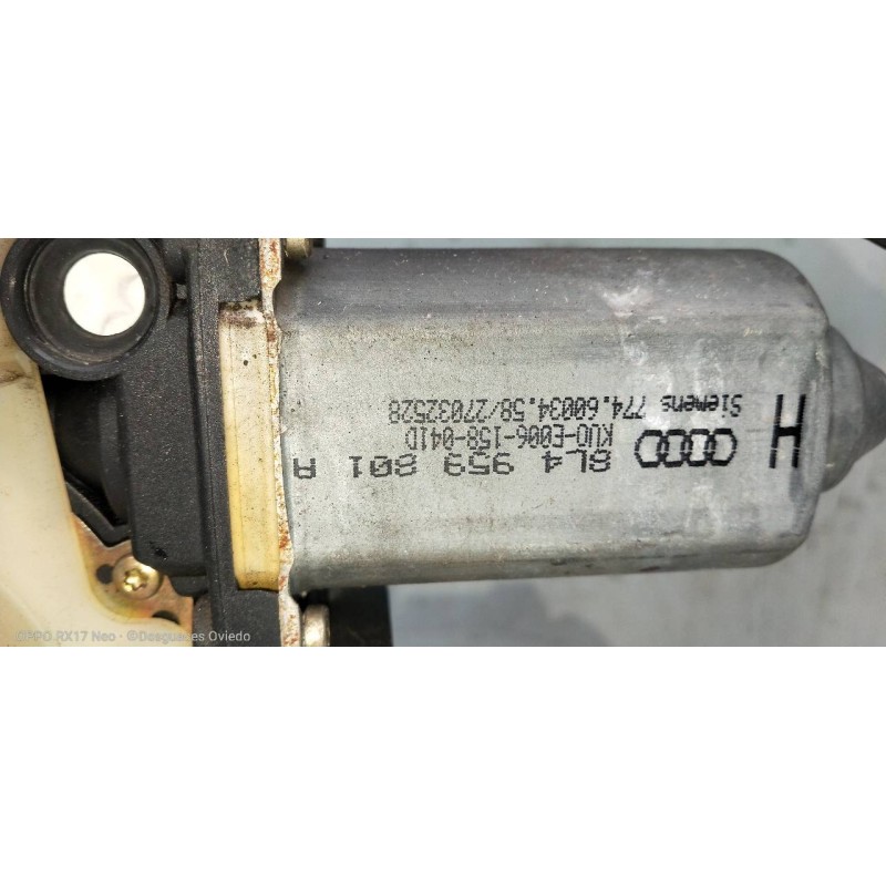 Recambio de elevalunas trasero izquierdo para audi a3 (8l) 1.9 tdi ambiente referencia OEM IAM 8L4959801A  5P
