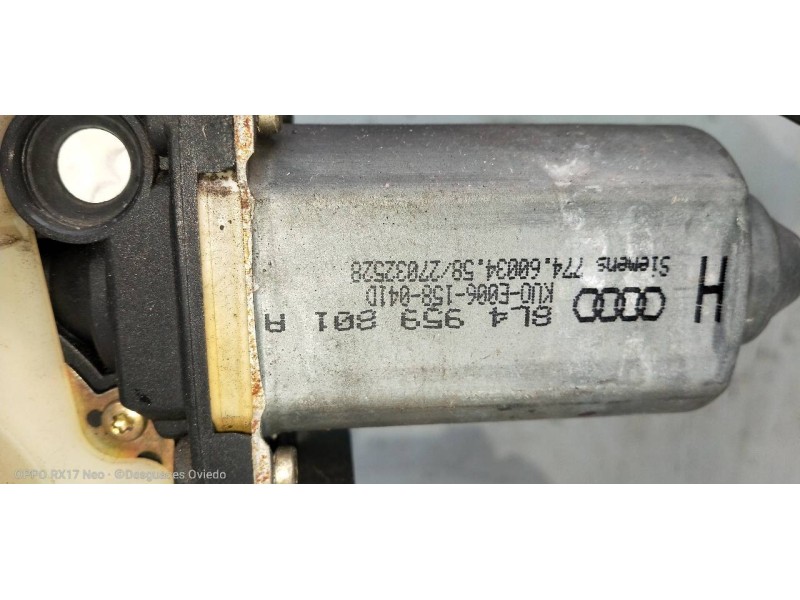 Recambio de elevalunas trasero izquierdo para audi a3 (8l) 1.9 tdi ambiente referencia OEM IAM 8L4959801A  5P