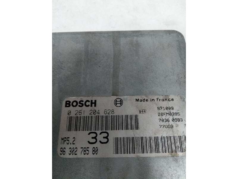 Recambio de centralita motor uce para citroen xsara berlina 1.6 referencia OEM IAM 0261204628 9630278580 33