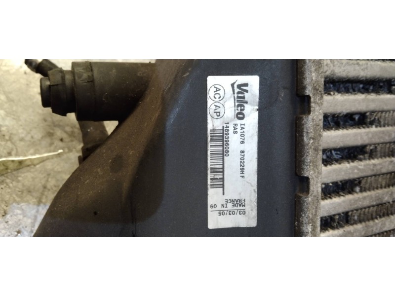 Recambio de intercooler para peugeot 807 st referencia OEM IAM   