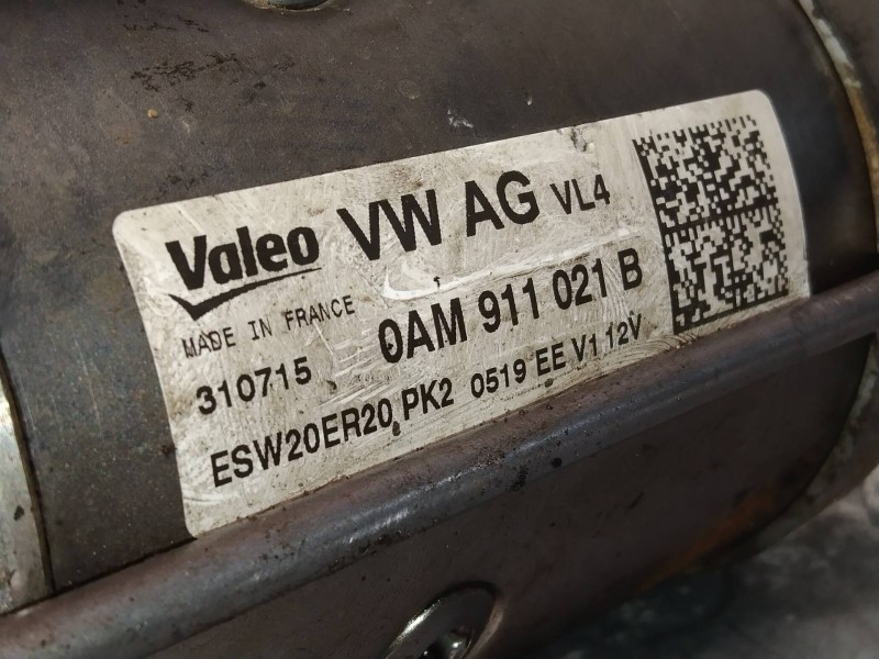 Recambio de motor arranque para audi a1 sportback (8xf) attraction referencia OEM IAM 0AM911021B  