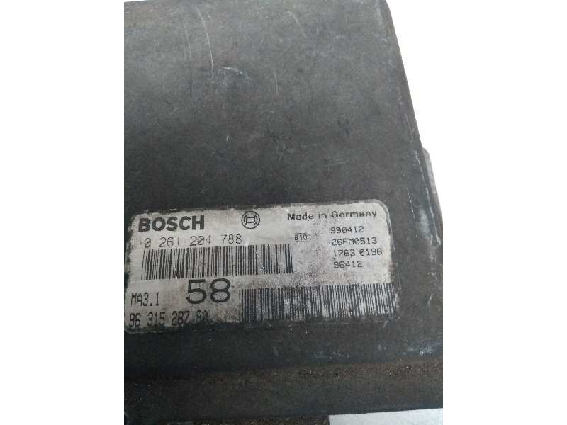 Recambio de centralita motor uce para citroen saxo 1.1 referencia OEM IAM 0261204788 9631528780 58 Recambio de centralita motor uce para citroen saxo 1.1 referencia OEM IAM 0261204788 9631528780 58