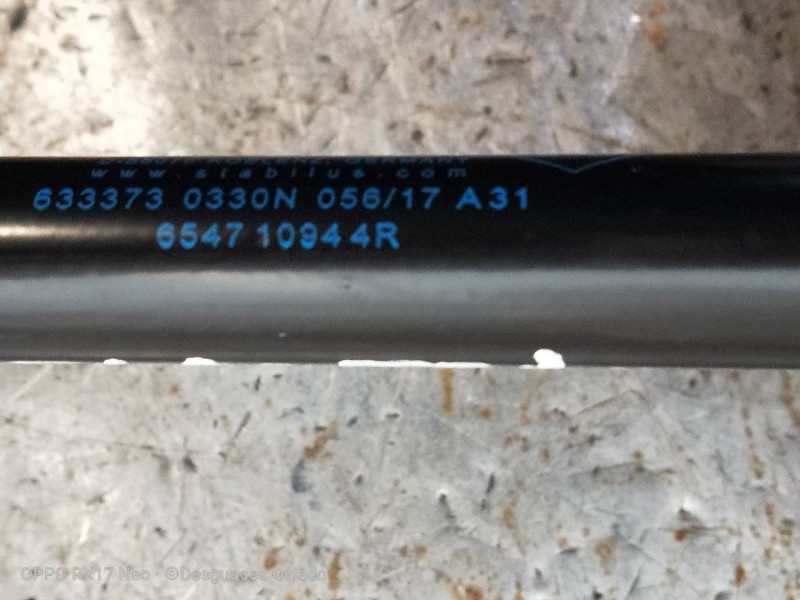 Recambio de amortiguadores capo para dacia duster ii comfort referencia OEM IAM 654710944R  