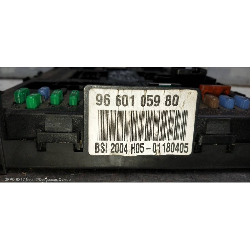 Recambio de caja reles / fusibles para citroen c5 berlina 2.0 hdi cat (rhr / dw10bted4) referencia OEM IAM 9660105980 BSI2004H05