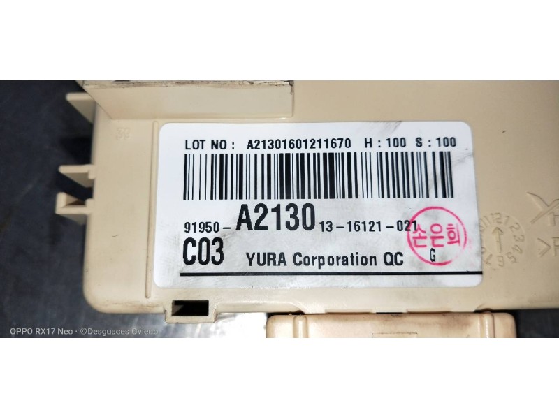 Recambio de caja reles / fusibles para kia cee´d drive referencia OEM IAM 91950A2130  