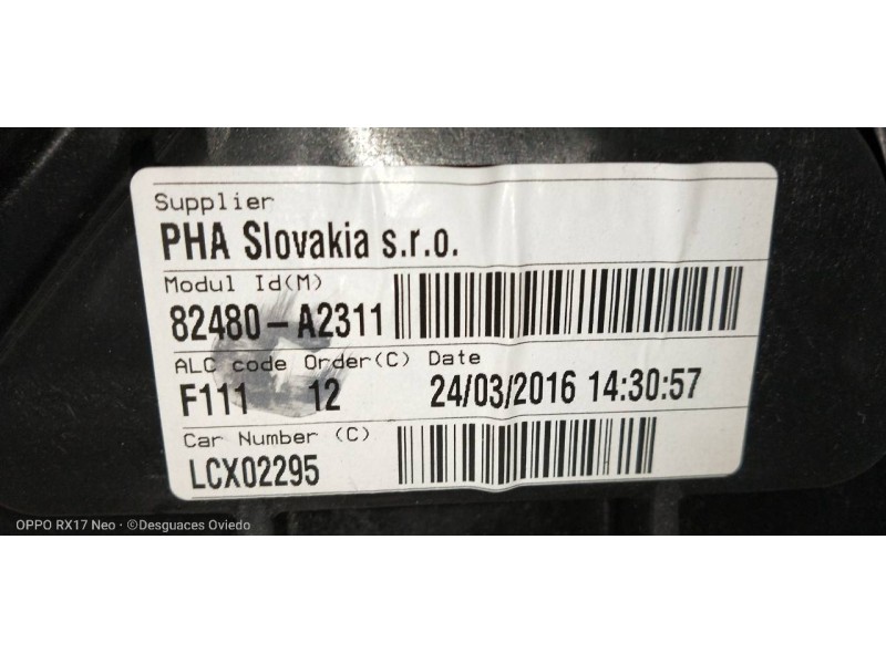 Recambio de elevalunas delantero derecho para kia cee´d drive referencia OEM IAM 82480A2311  