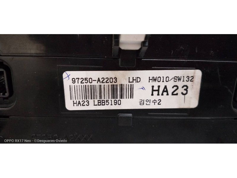 Recambio de mando calefaccion / aire acondicionado para kia cee´d drive referencia OEM IAM 97250A2203  
