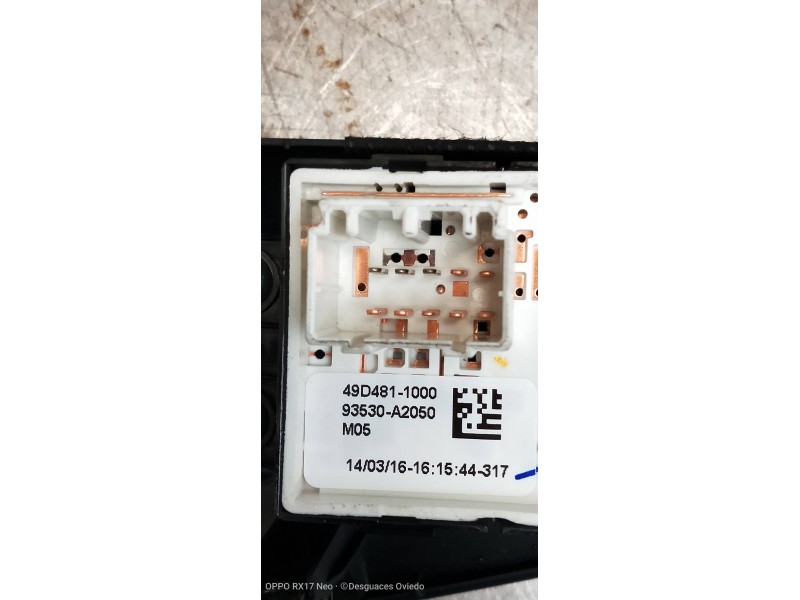 Recambio de mando retrovisor para kia cee´d drive referencia OEM IAM 93530A2050  