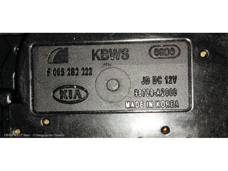 Recambio de motor limpia trasero para kia cee´d drive referencia OEM IAM 98700A2000 F00S2B2222 