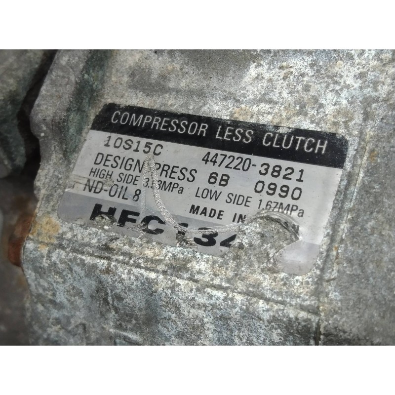Recambio de compresor aire acondicionado para chrysler pt cruiser (pt) 2.0 classic referencia OEM IAM 4472203821 10S15C 