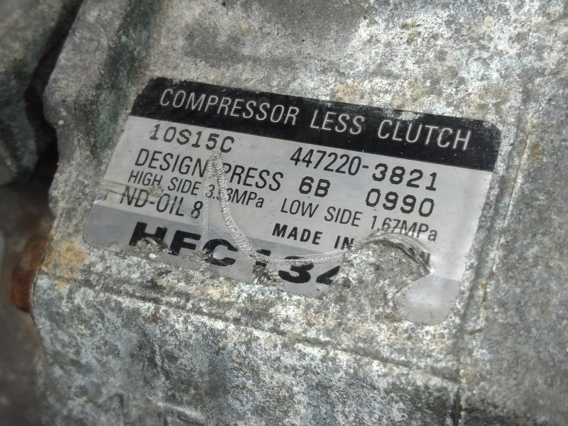 Recambio de compresor aire acondicionado para chrysler pt cruiser (pt) 2.0 classic referencia OEM IAM 4472203821 10S15C 