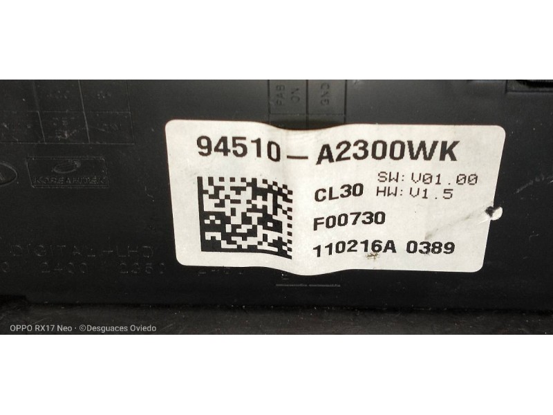 Recambio de pantalla multifuncion para kia cee´d drive referencia OEM IAM   