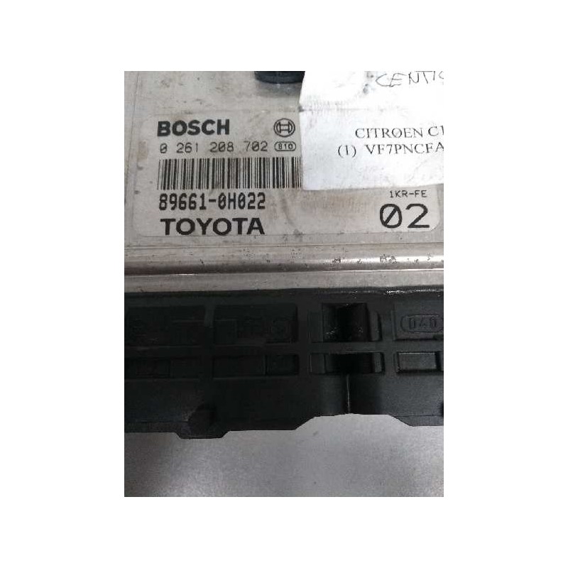 Recambio de centralita motor uce para citroen c1 1.0 cat (384f) referencia OEM IAM 0261208702 896610H022 02 1KRFE