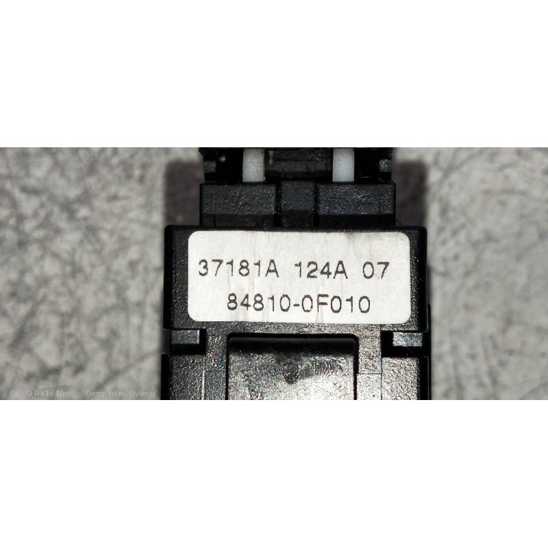 Recambio de mando elevalunas delantero derecho para toyota corolla verso (r1) 2.2 turbodiesel cat referencia OEM IAM 848100F010 