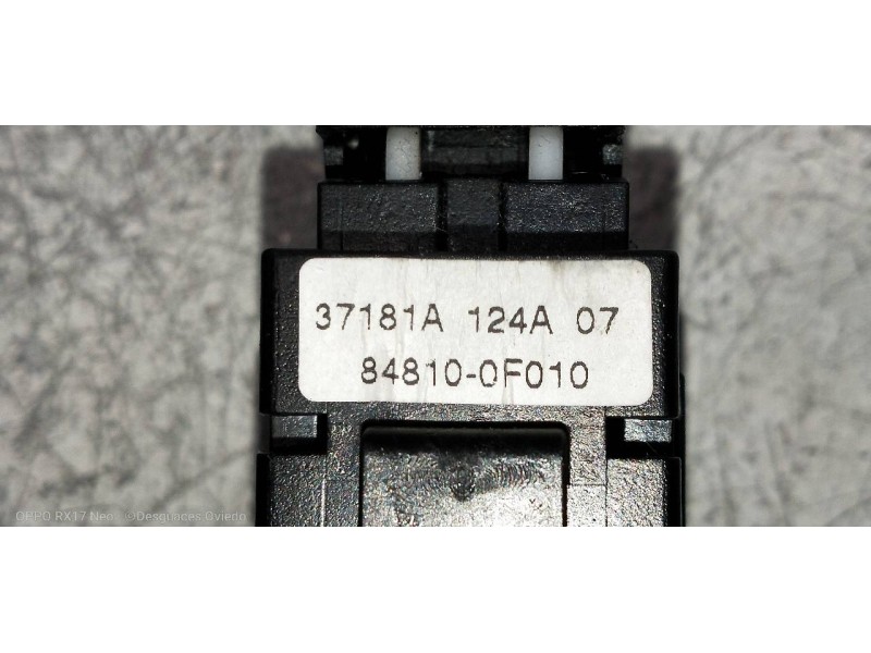 Recambio de mando elevalunas delantero derecho para toyota corolla verso (r1) 2.2 turbodiesel cat referencia OEM IAM 848100F010 