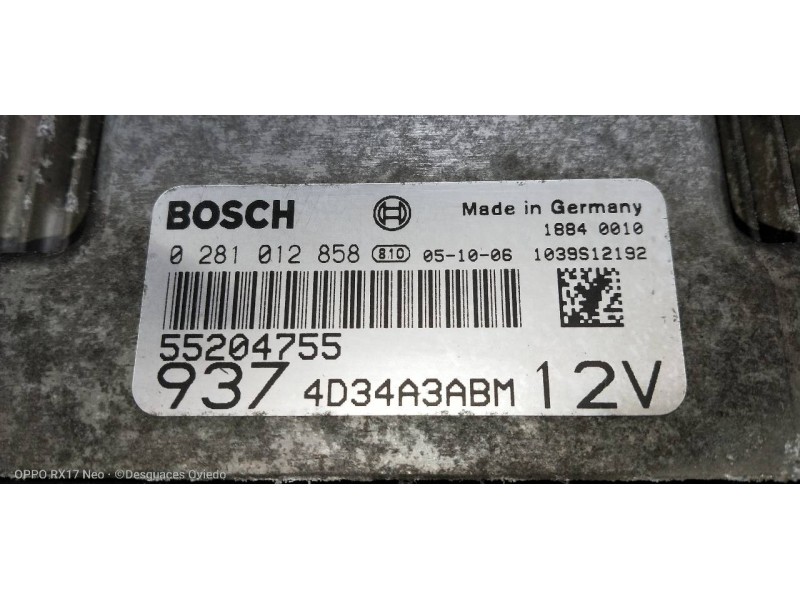 Recambio de centralita motor uce para alfa romeo 147 (190) 1.9 jtd 120 impression referencia OEM IAM 0281012858 55204755 