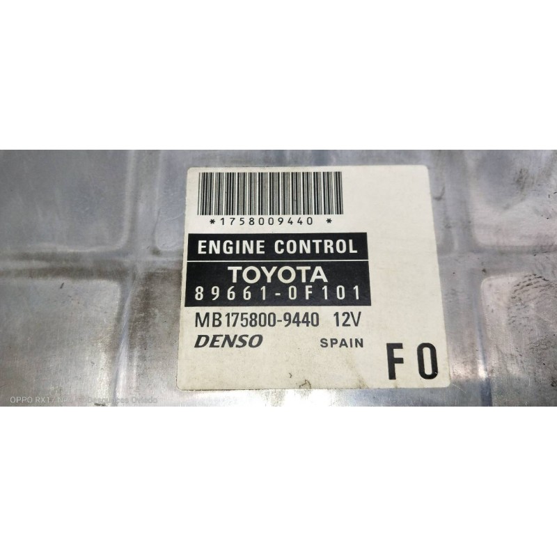 Recambio de centralita motor uce para toyota corolla verso (r1) 2.2 turbodiesel cat referencia OEM IAM MB1758009440 896610F101 