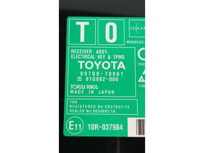 Recambio de modulo electronico para lexus nx 300h 4wd referencia OEM IAM 8978078061 61G082000 