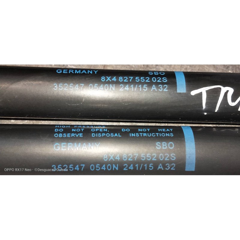 Recambio de amortiguadores maletero / porton para audi a1 sportback (8xf) attraction referencia OEM IAM 8X4827552  