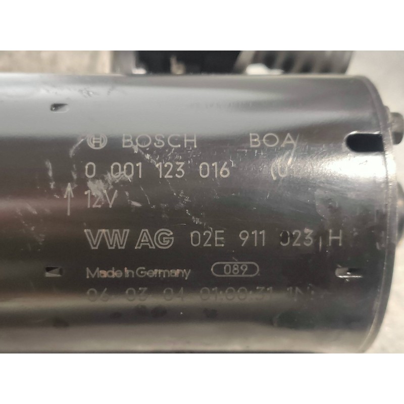 Recambio de motor arranque para audi a3 (8p) 3.2 ambition quattro referencia OEM IAM 0001123016 02E911023L BOSCH