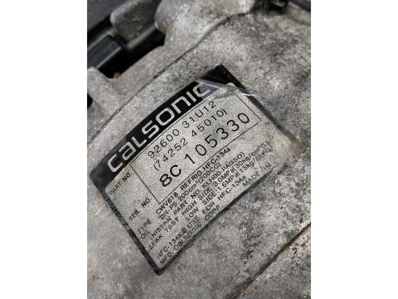 Recambio de compresor aire acondicionado para nissan maxima qx (a32) 2,0 se (1997) referencia OEM IAM 9260031U12 7425245010 CWV6