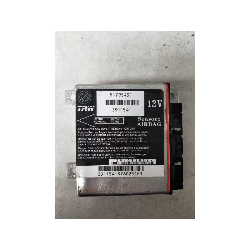 Recambio de centralita airbag para fiat grande punto (199) 1.3 16v multijet active (55kw) referencia OEM IAM 51795431 391154 005