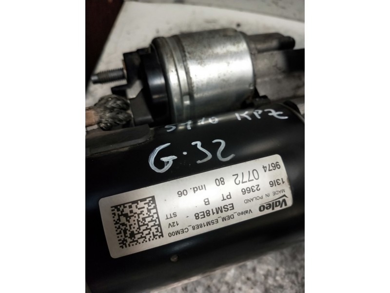 Recambio de motor arranque para opel grandland x excellence referencia OEM IAM 9674077280  