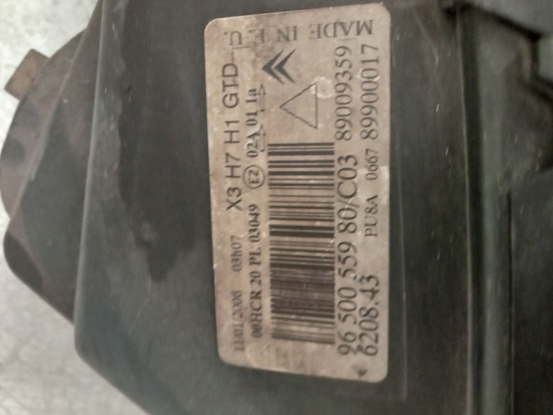 Recambio de faro izquierdo para citroen c5 berlina sx (e) referencia OEM IAM 9650055980  