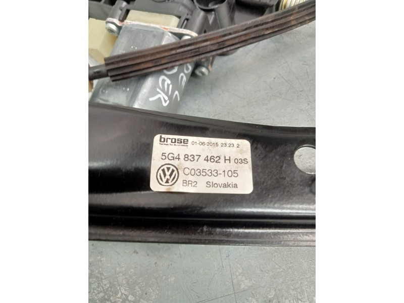 Recambio de elevalunas delantero derecho para volkswagen golf vii lim. gte referencia OEM IAM 5G4837462H  