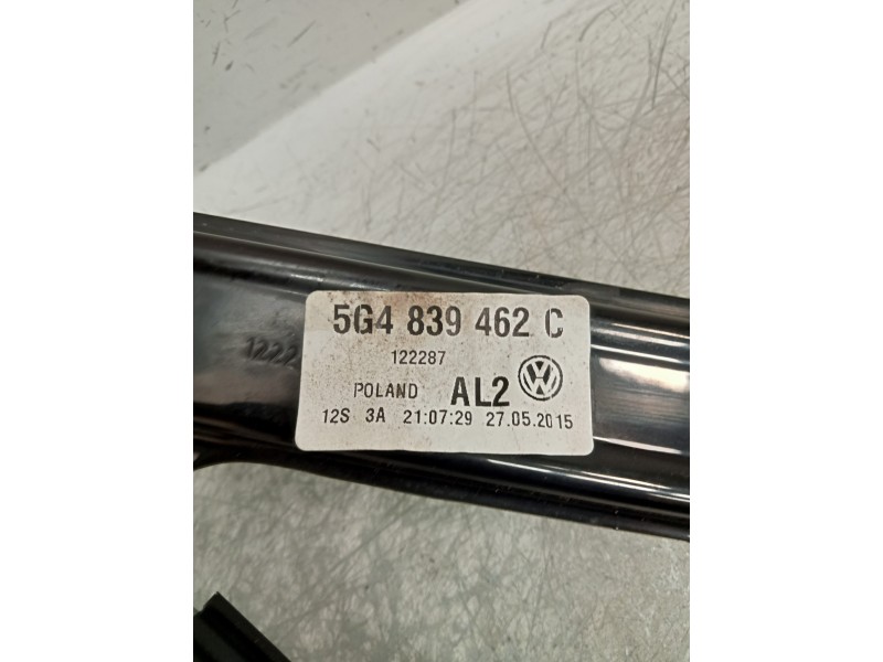 Recambio de elevalunas trasero derecho para volkswagen golf vii lim. gte referencia OEM IAM 5G4839462C  