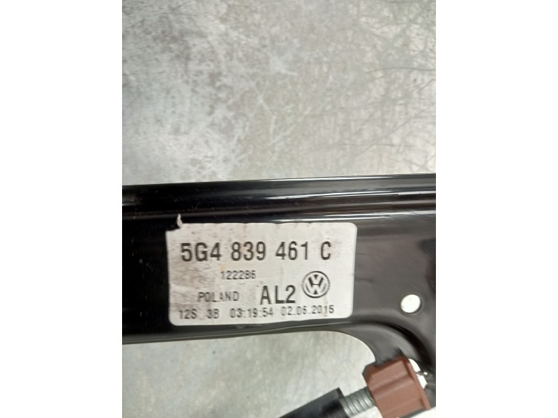 Recambio de elevalunas trasero izquierdo para volkswagen golf vii lim. gte referencia OEM IAM 5G4839461C  