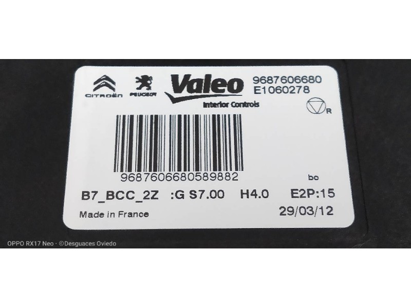 Recambio de modulo electronico para citroen c4 lim. seduction referencia OEM IAM 9687606680 E1060278 