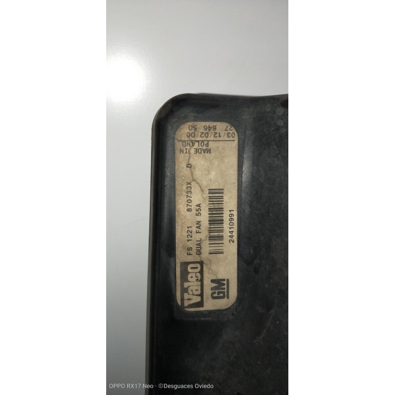 Recambio de electroventilador para opel vectra c berlina 2.2 16v dti cat (y 22 dtr / l50) referencia OEM IAM 24410991 870733X 