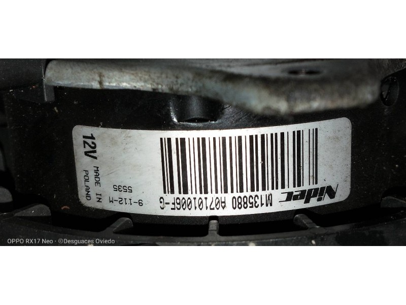 Recambio de electroventilador para peugeot 207 confort referencia OEM IAM A07101006FG  