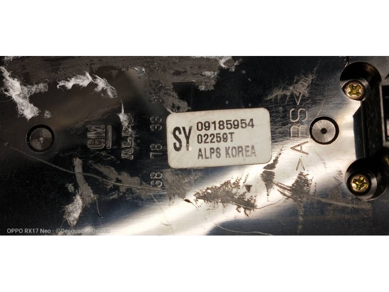 Recambio de mando elevalunas delantero izquierdo para opel vectra c berlina 2.2 16v dti cat (y 22 dtr / l50) referencia OEM IAM 