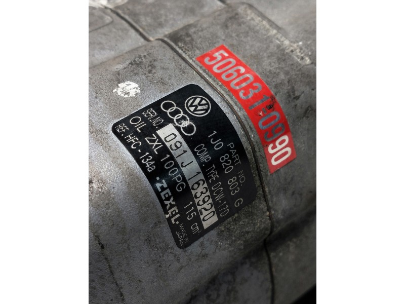Recambio de compresor aire acondicionado para audi a3 (8l) 1.8 ambiente referencia OEM IAM 5060310990 1J0820803G 