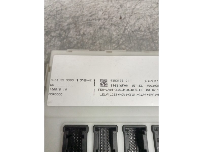 Recambio de caja reles / fusibles para bmw serie 4 coupe (f32) 435d xdrive referencia OEM IAM 6135938317801 9383317801 