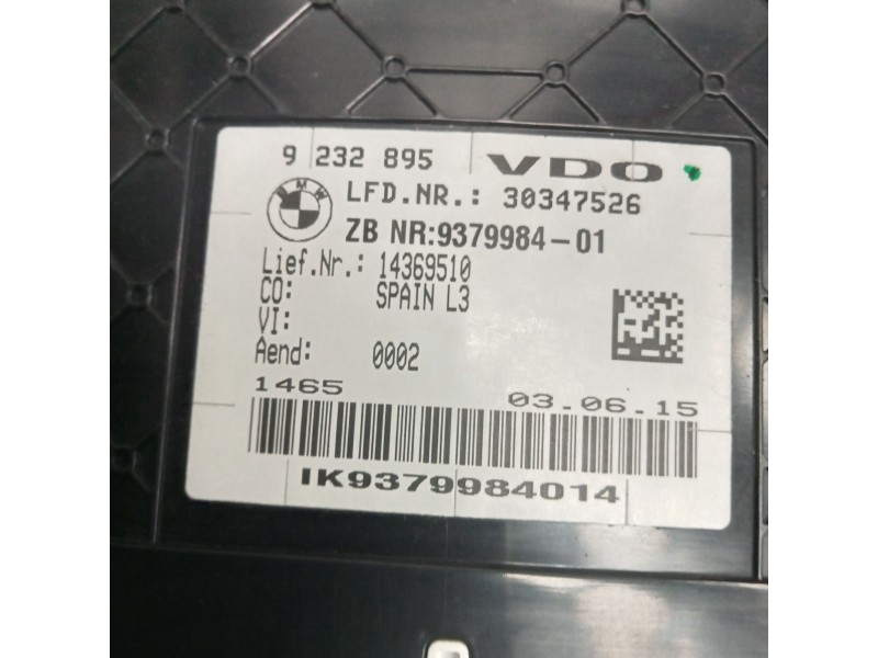 Recambio de cuadro instrumentos para bmw serie 4 coupe (f32) 435d xdrive referencia OEM IAM   