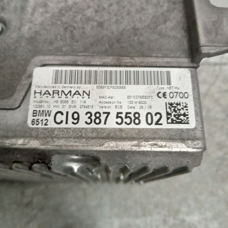 Recambio de sistema navegacion gps para bmw serie 4 coupe (f32) 435d xdrive referencia OEM IAM CI938755802 6434AB067 T8GB067
