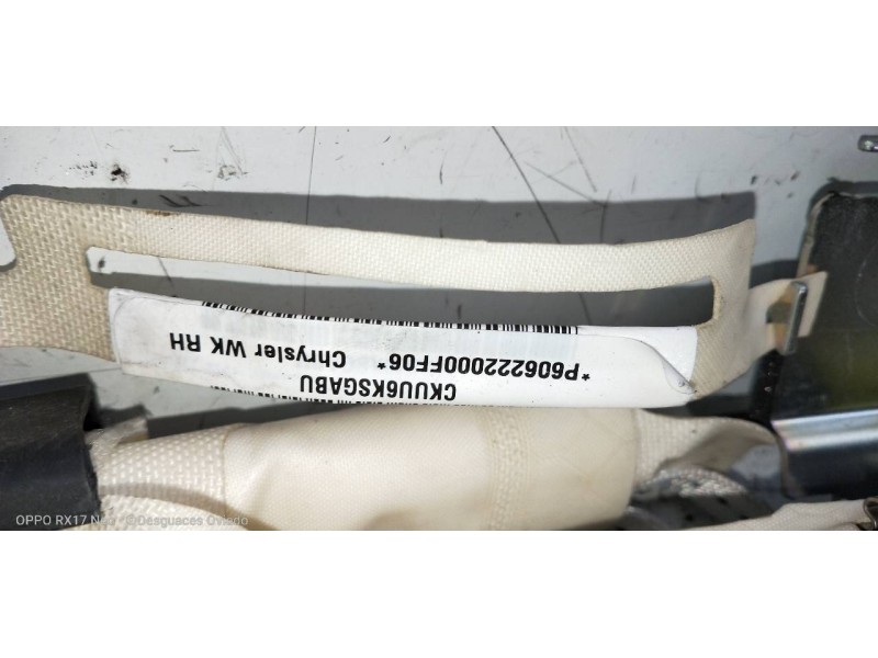 Recambio de airbag cortina delantero derecho para jeep gr. cherokee (wh) 3.0 crd limited referencia OEM IAM P606222000  