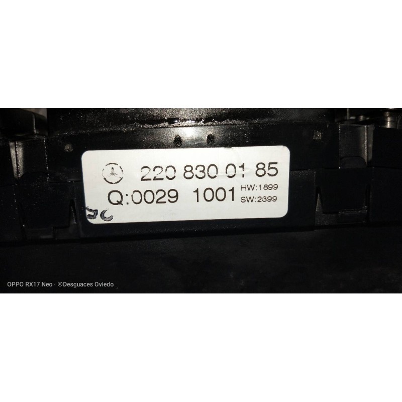 Recambio de mando calefaccion / aire acondicionado para mercedes clase cl (w215) coupe 500 (215.375) referencia OEM IAM 22083001
