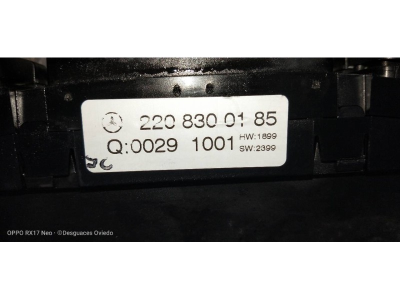 Recambio de mando calefaccion / aire acondicionado para mercedes clase cl (w215) coupe 500 (215.375) referencia OEM IAM 22083001