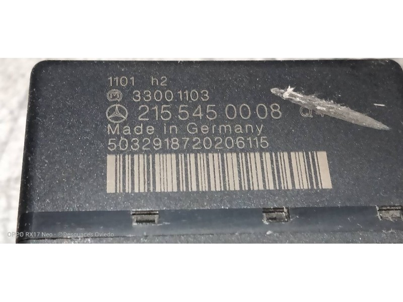 Recambio de conmutador de arranque para mercedes clase cl (w215) coupe 500 (215.375) referencia OEM IAM 2155450008  
