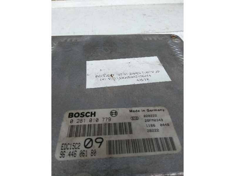 Recambio de centralita motor uce para peugeot 307 (s1) xs referencia OEM IAM 0281010779 9644606180 EDC15C2 09