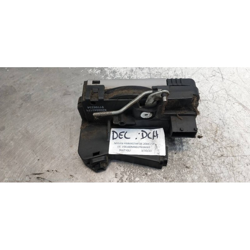Recambio de motor cierre centralizado delantero derecho para nissan primastar (x..) kombi l1h1 2.7t (6 sitze) referencia OEM IAM