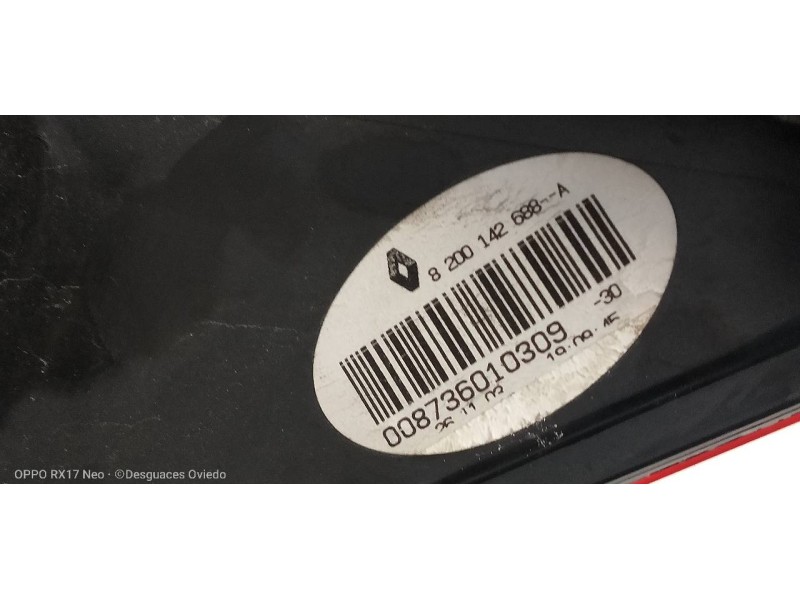 Recambio de piloto trasero izquierdo para renault megane ii coupe/cabrio confort authentique referencia OEM IAM 8200142688A  