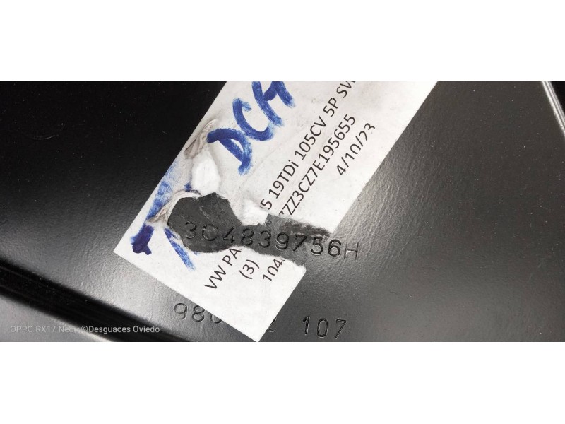 Recambio de elevalunas trasero derecho para volkswagen passat variant (3c5) advance referencia OEM IAM 3C4839756H  