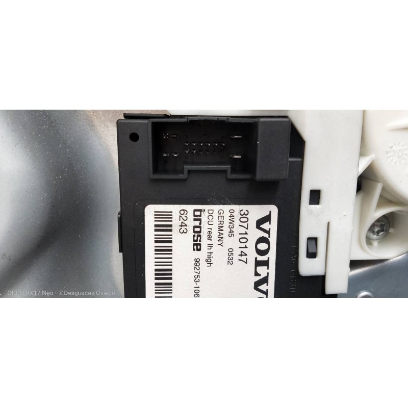 Recambio de elevalunas trasero izquierdo para volvo v50 familiar 2.0 d kinetic referencia OEM IAM 30710147  
