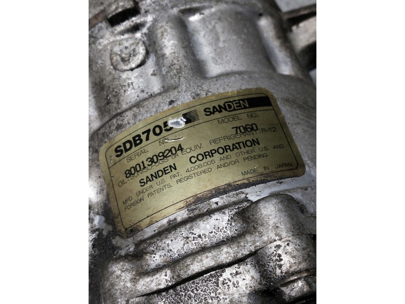 Recambio de compresor aire acondicionado para mg rover serie 400 (xw) 416 gti referencia OEM IAM SDB7057060  